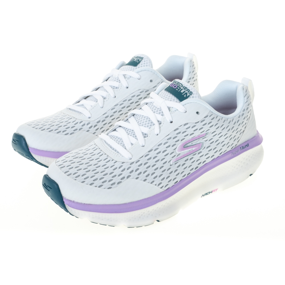 SKECHERS 女慢跑系列 GORUN HYPER PILLARS MAX - 172037WHT