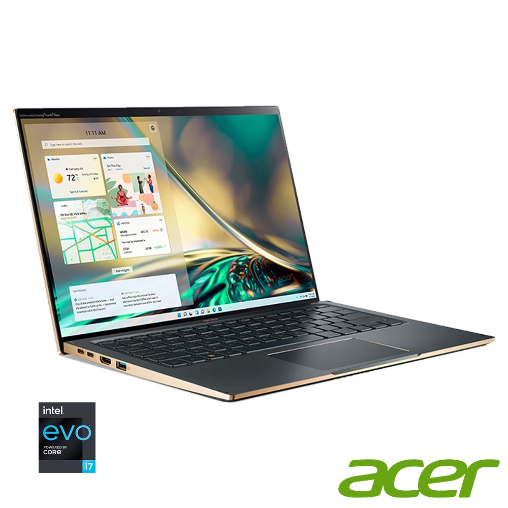 Acer SF514-56T-71J2 特仕版 14吋12代觸控筆電(i7-1260P/16G/512G+500G SSD/Win11/綠)