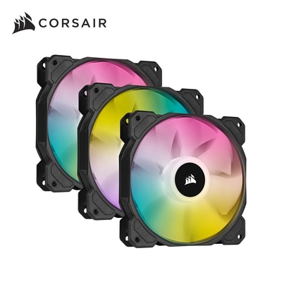 海盜船 CORSAIR SP120 RGB ELITE 機殼風扇-*3+Lighting控制器