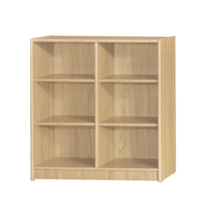 【綠活居】基斯坦 現代3尺六格書櫃/收納櫃(三色可選)-90x30x91.5cm免組