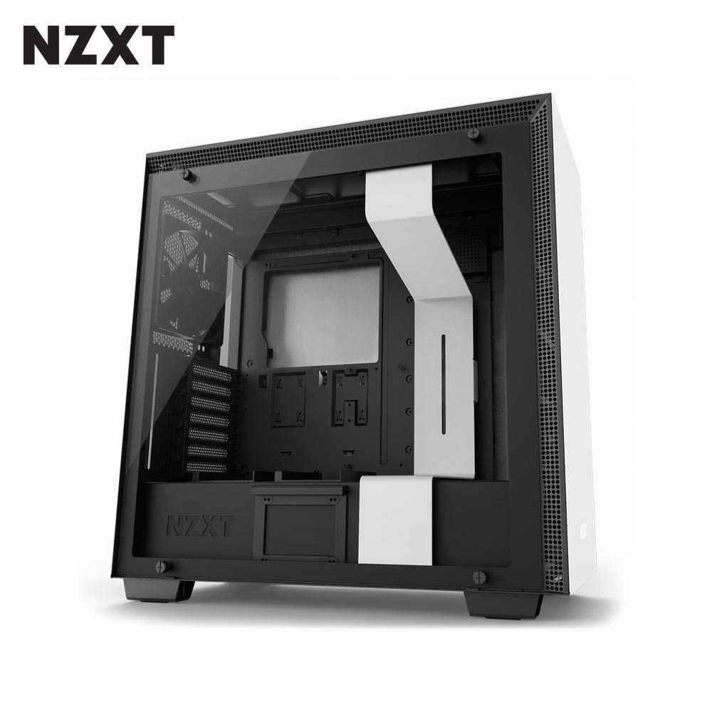 NZXT恩傑 H700 MID-TOWER CASE 電腦機殼/鋼化側透玻璃-白