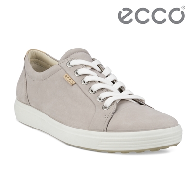 ECCO SOFT 7 W 柔酷經典輕巧休閒鞋 女鞋 灰粉色