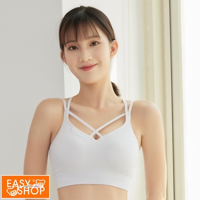 EASY SHOP-RUN愛運動-FREE LIFE運動背心美背BRA TOP-冰晶灰