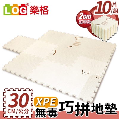 LOG 樂格 XPE環保無毒巧拼地墊 30x30cm x10片組-小貓凱奇