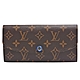 LV M82919 Emilie系列經典Monogram印花帆布釦式長夾(藍色) product thumbnail 1