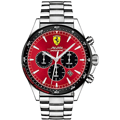 Scuderia Ferrari 法拉利 Pilota 賽車手計時錶(FA0830619)