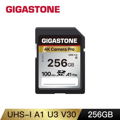 GIGASTONE SDXC SD UHS-I U3 A1V30 4K 256GB高速記憶卡(單眼相機/攝錄影機專用記憶卡)