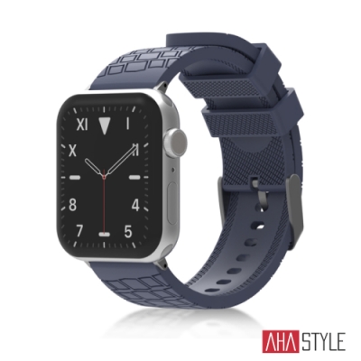 AHAStyle Apple Watch 專用運動矽膠錶帶 越野款 (38/40/41mm) 午夜藍色