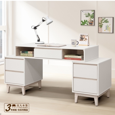 直人木業-TIME現代風120到180公分可調整書桌