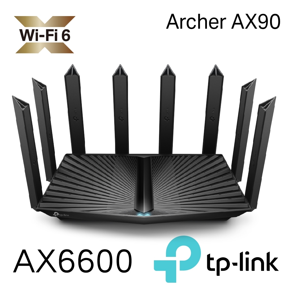 TP-Link Archer AX90 AX6600 wifi 6-802.11ax Gigabit三頻無線網路分享路由器