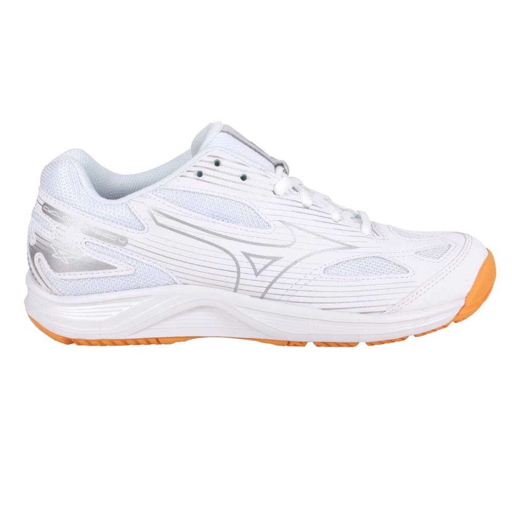 MIZUNO CYCLONE SPEED 4 男女排球鞋-運動訓練美津濃V1GA238056 白銀 