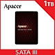 Apacer 宇瞻 AS350X SATA3 2.5吋 1TB SSD 固態硬碟 product thumbnail 1