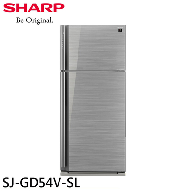 SHARP 夏普 自動除菌離子變頻雙門電冰箱 SJ-GD54V-SL