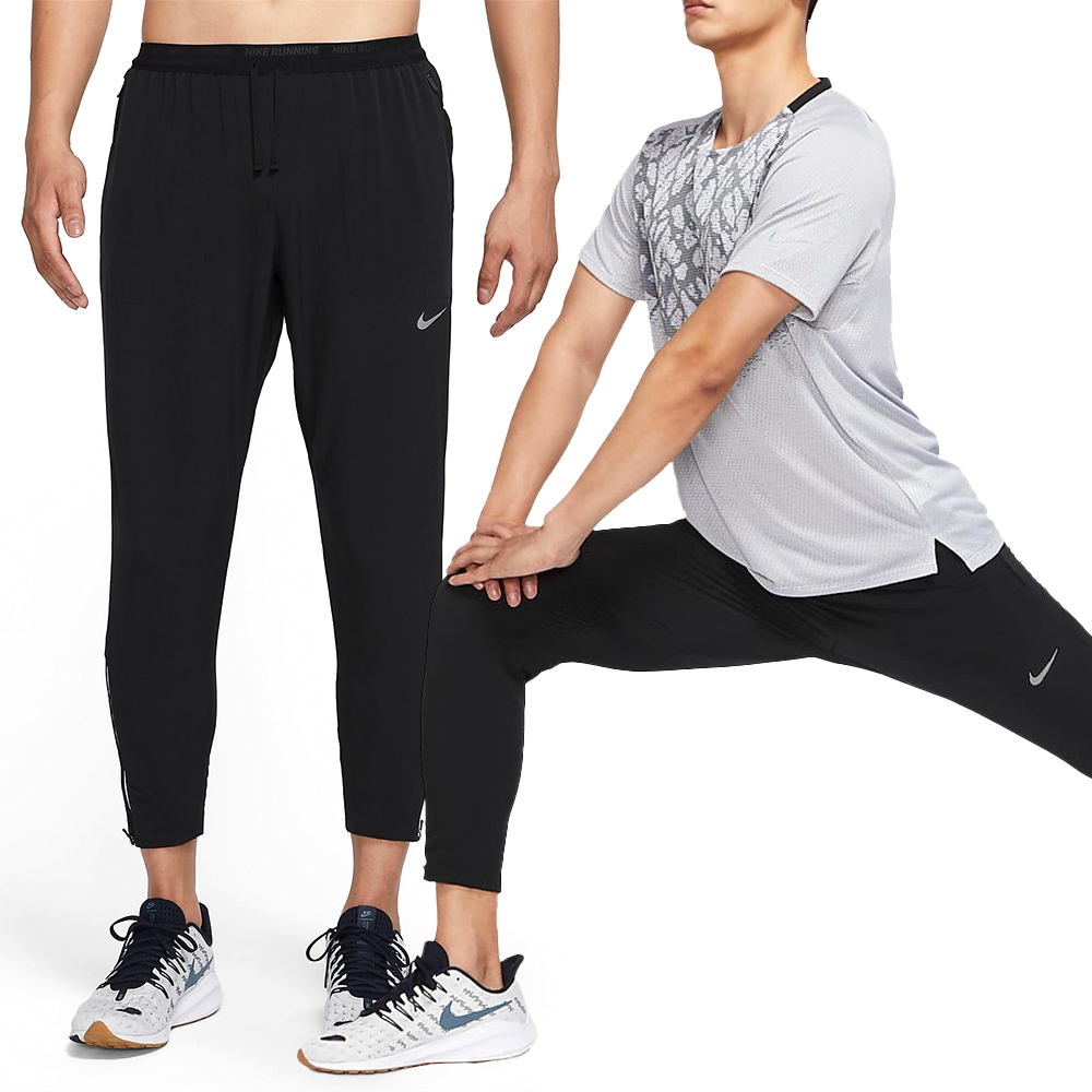 Nike Dri-FIT Phenom Elite 男黑小勾跑步多口袋反光運動長褲DQ4746-010, NIKE
