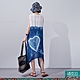 潘克拉 藍染愛心圖紋雙面夏季縲縈背心裙- 藍色 product thumbnail 1