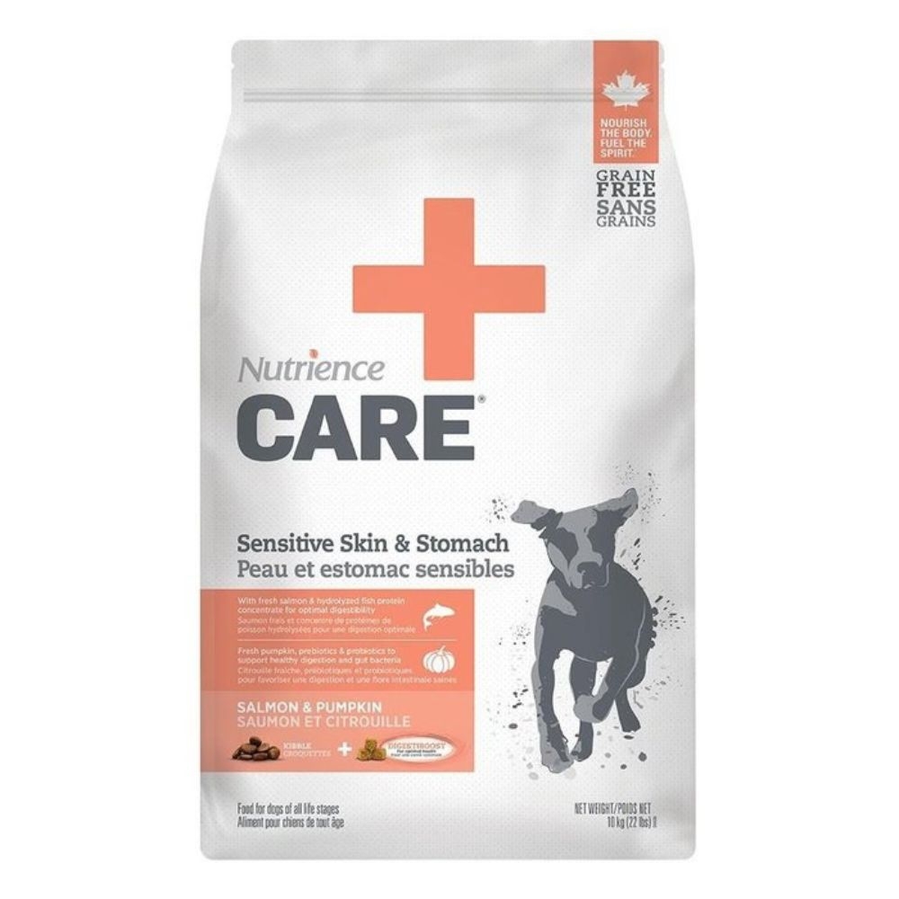 Nutrience紐崔斯CARE＋頂級無穀處方犬糧-皮膚及腸胃配方 10kg(22lbs) (NT-C6608)(購買第二件贈送寵物零食x1包)