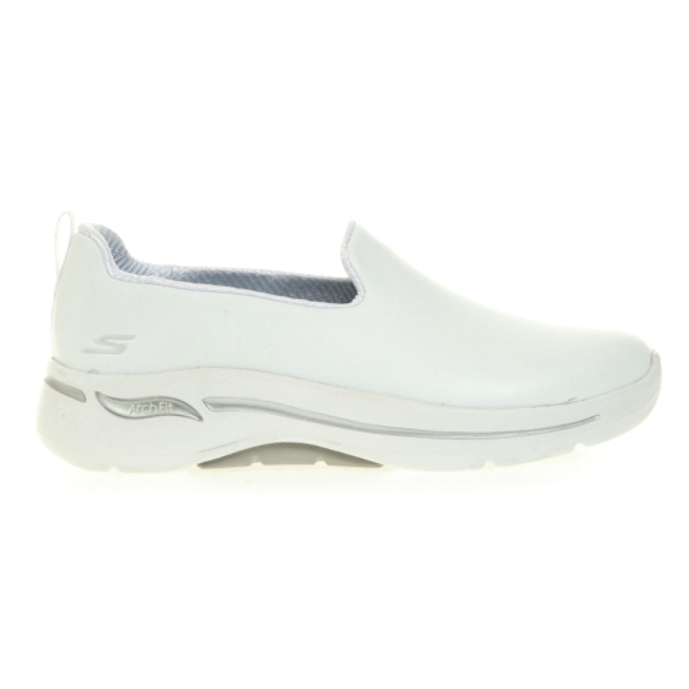 Skechers Go Walk Arch Fit [124414WWHT] 女 健走鞋 步行 休閒 支撐 寬楦 白