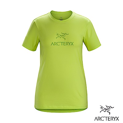 Arcteryx 始祖鳥 24系列 女 ArcWord 有機棉 短袖休閒Tee 電流綠