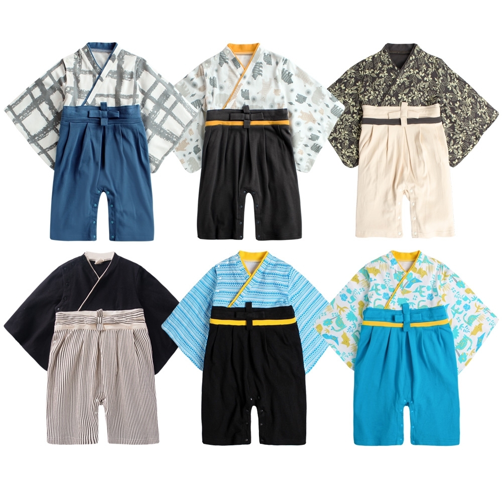 Baby童衣 寶寶連身衣 男和服套裝 假兩件日式造型和服 37303