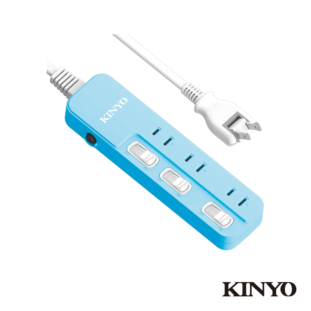 KINYO 3開3插安全延長線(9尺)SD2339