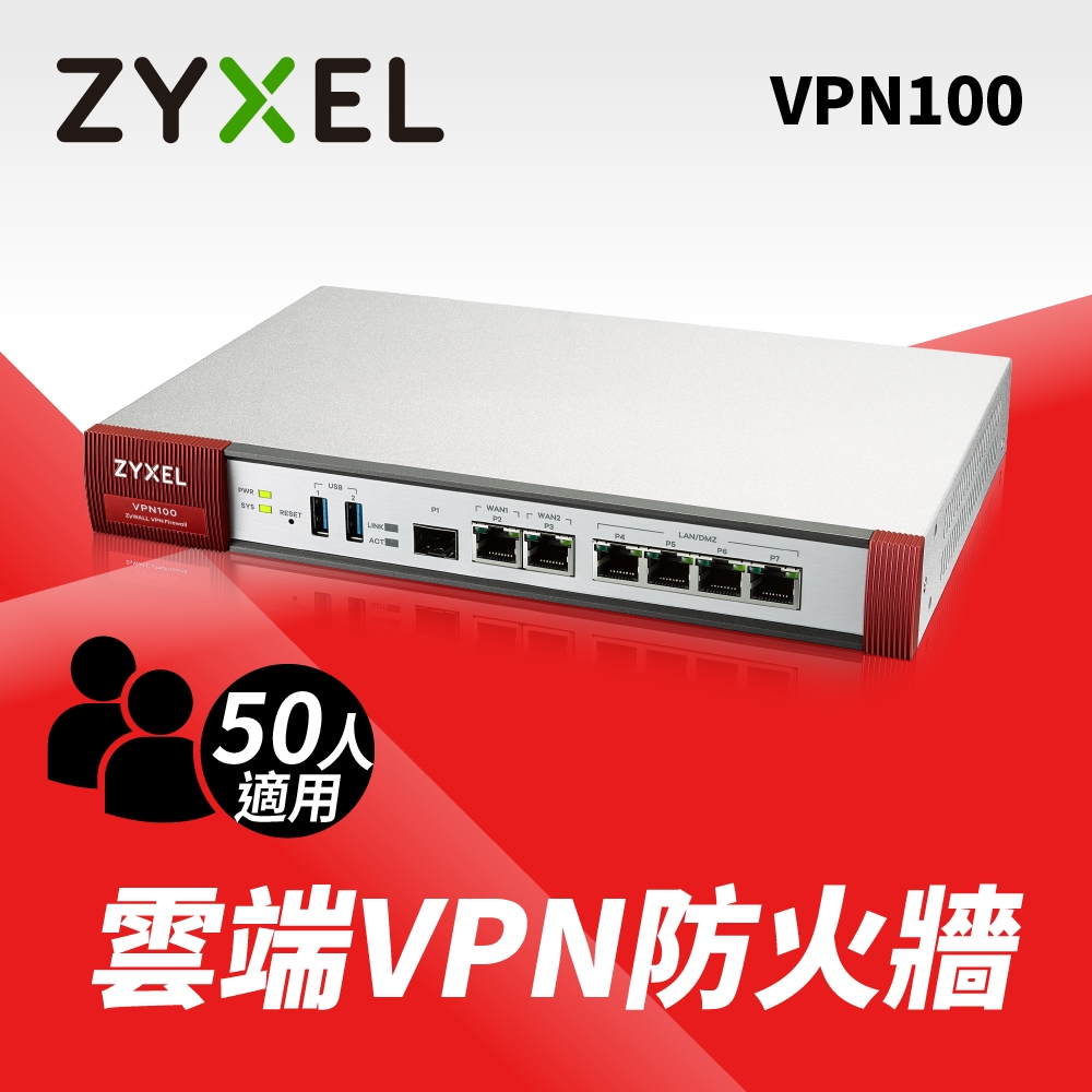 ZyXEL合勤 VPN防火牆 ZyWALL VPN100