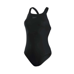 SPEEDO ECO ENDURANCE+ 女運動連身泳裝-游泳 泳衣 SD8135170001 黑深灰
