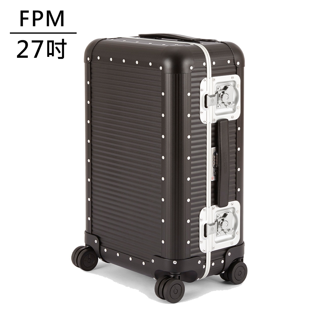 (送專櫃收納袋)FPM MILANO BANK Caviar Black系列 27吋行李箱 松露黑 (平輸品)