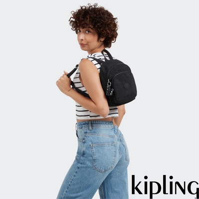 Kipling 午夜星空黑休閒小後背包-NEW DELIA COMPACT