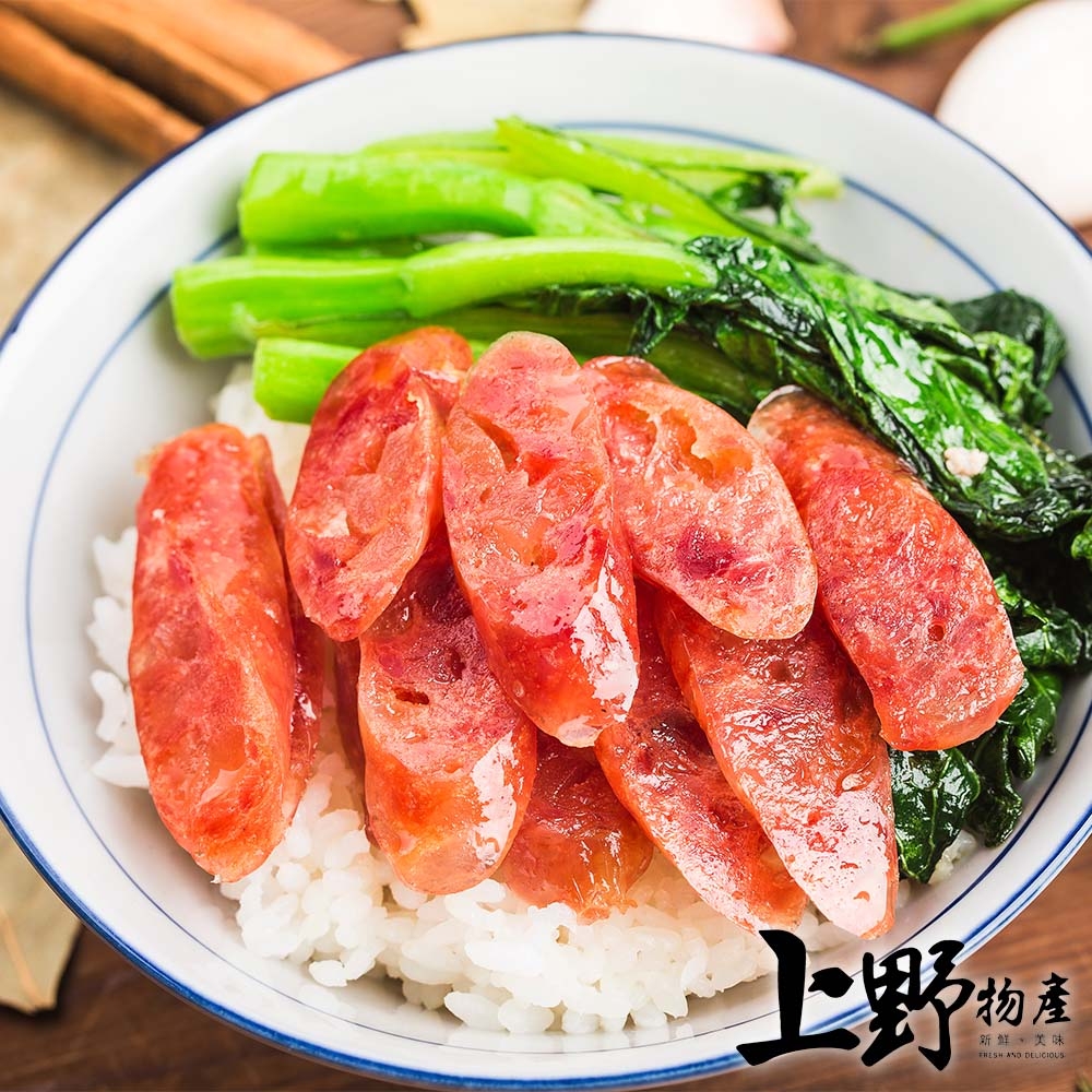 【上野物產】師兄豬後腿肉高粱香腸(300g±10%/6條/包) x12包 (12包共72條) 火腿 熱狗