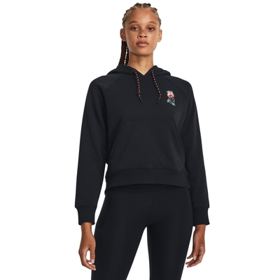 【UNDER ARMOUR】女 HWT Terry Rose長袖帽T_1379834-001