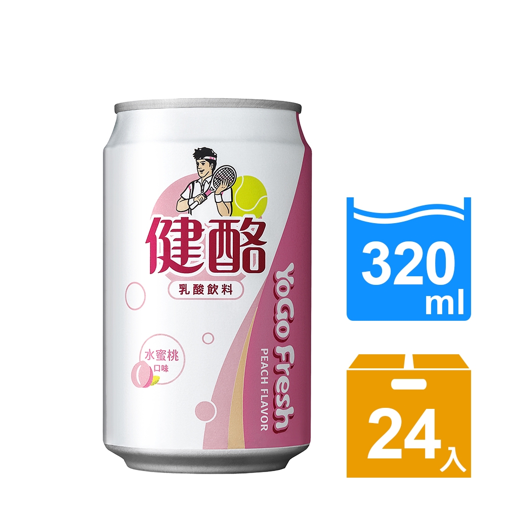 金車 健酪乳酸飲料-水蜜桃口味(320mlx24罐)