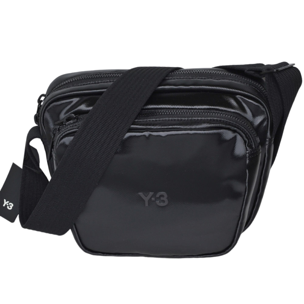 Y-3 X BODY BAG 高質感金屬光澤尼龍品牌徽標Y-3 Logo山本耀司經典斜側 