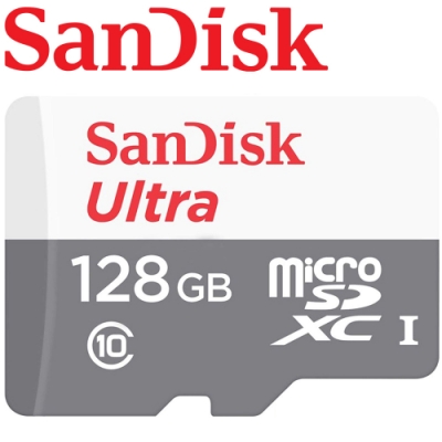 sandisk 128gb 100mb/s ultra microsdxc uhs-i 記憶卡 白卡