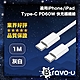 Bravo-u 適用iPhone/iPad Type-C PD60W 快充編織線 灰白-1M product thumbnail 1