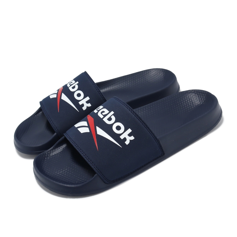 Reebok 拖鞋 Fulgere Slide 男鞋 藍 白 軟底 休閒 涼拖鞋 一字拖 100039176