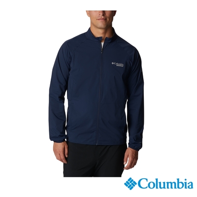 Columbia哥倫比亞 男款-野跑防風防潑外套-深藍 UWE37020NY / S23