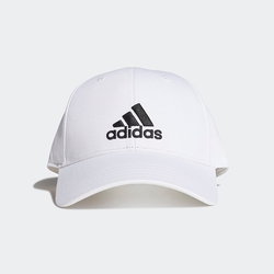 adidas 愛迪達 帽子 男女款 棒球帽 老帽 遮陽帽BBALL CAP COT 白 FK0890