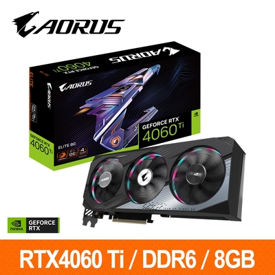 技嘉GIGABYTE GV-N406TAORUS E-8GD 顯示卡 RTX4060TI