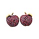 kate spade經典蘋果設計鑽鑲飾穿式耳環(紅) product thumbnail 1