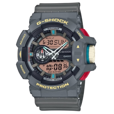 CASIO卡西歐 G-SHOCK 復古時尚 經典重返 復刻深灰 GA-400PC-8A_51.9mm