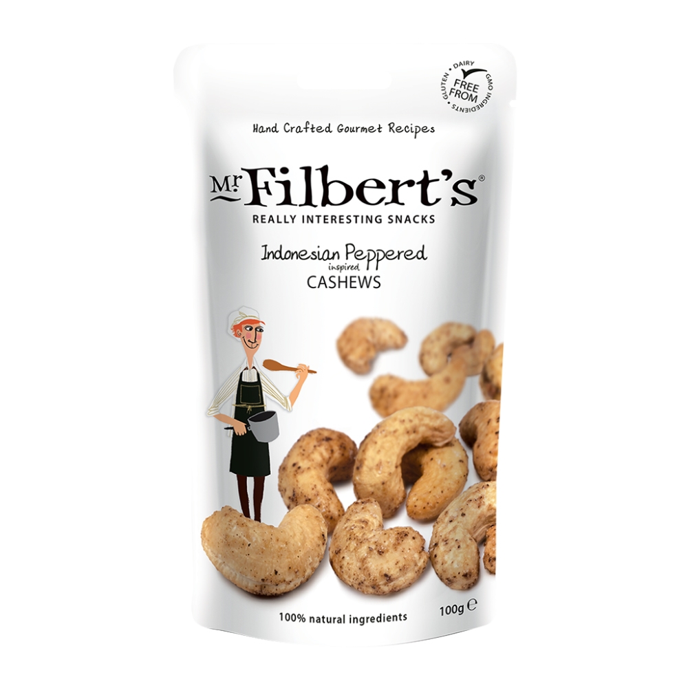 【MR. FILBERT’S】印尼黑胡椒腰果1包(100公克)