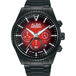 ALBA 雅柏 東京炙熱紅計時手錶 迎春好禮-43mm (AT3H91X1/VD53-X388SD)