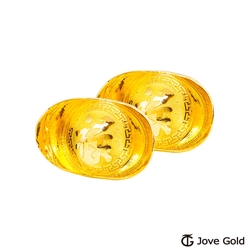 JoveGold 伍台錢黃金元寶x2-祿(共10台錢)