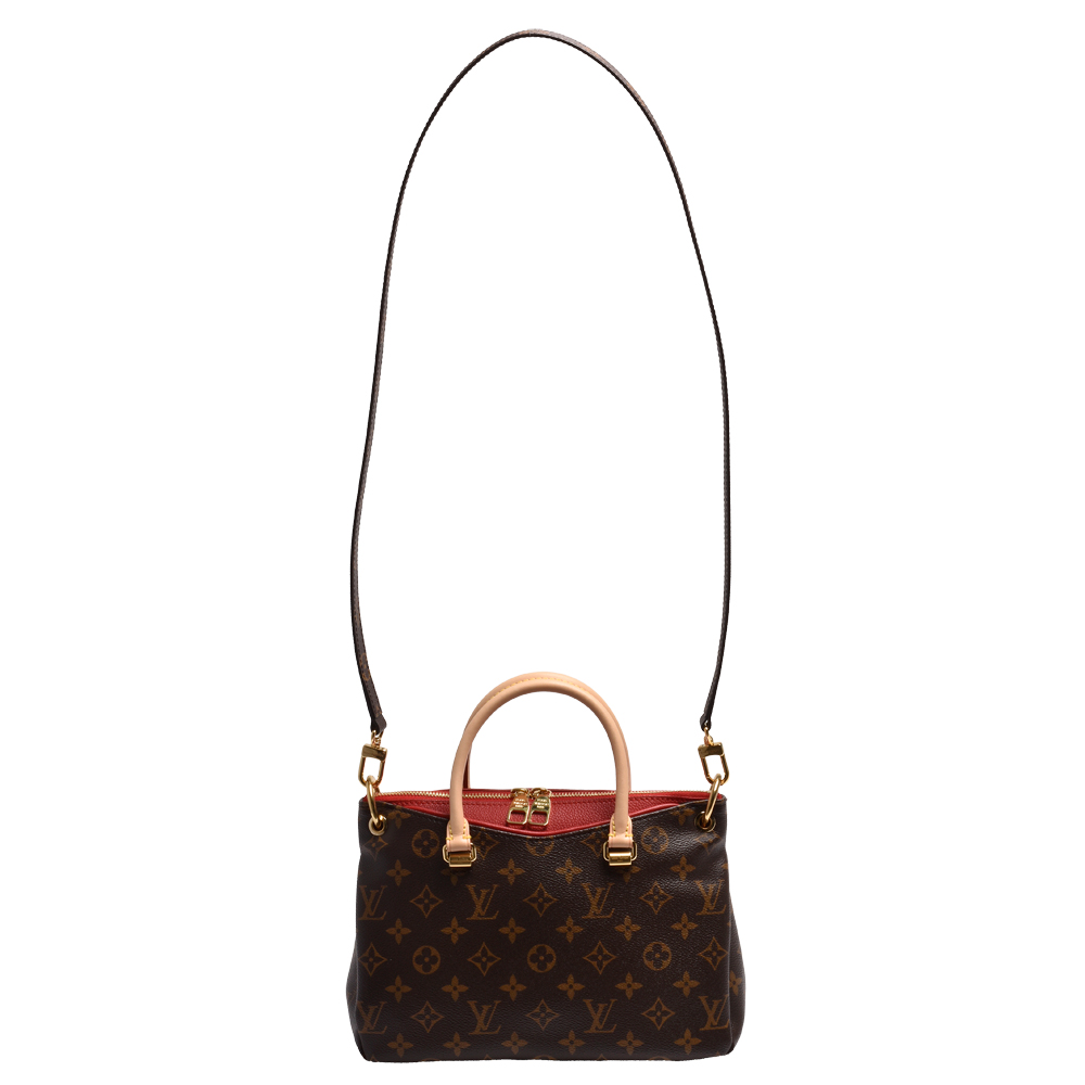 M41241 Louis Vuitton 2014 Monogram Canvas Pallas BB Handbag-Red