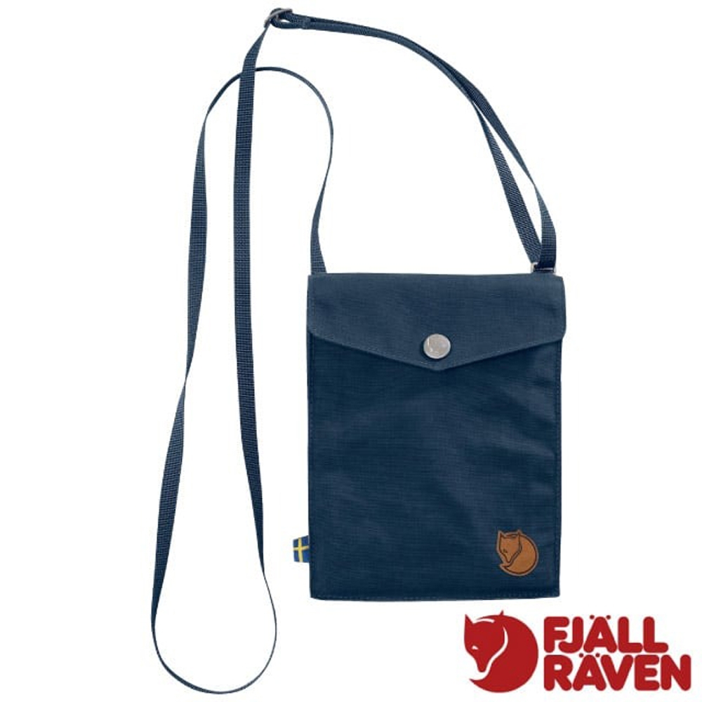 【Fjallraven 北極狐】 Pocket 防潑水耐磨旅行隨身袋.手機證件袋.零錢包.隨身包.側背小包_24221-560 海軍藍