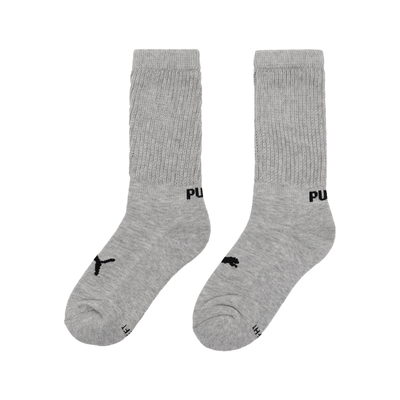 Puma 襪子 Fashion Slouch Crew Socks 男女款 灰 黑 長襪 厚底 台灣製 單雙入 BB142701