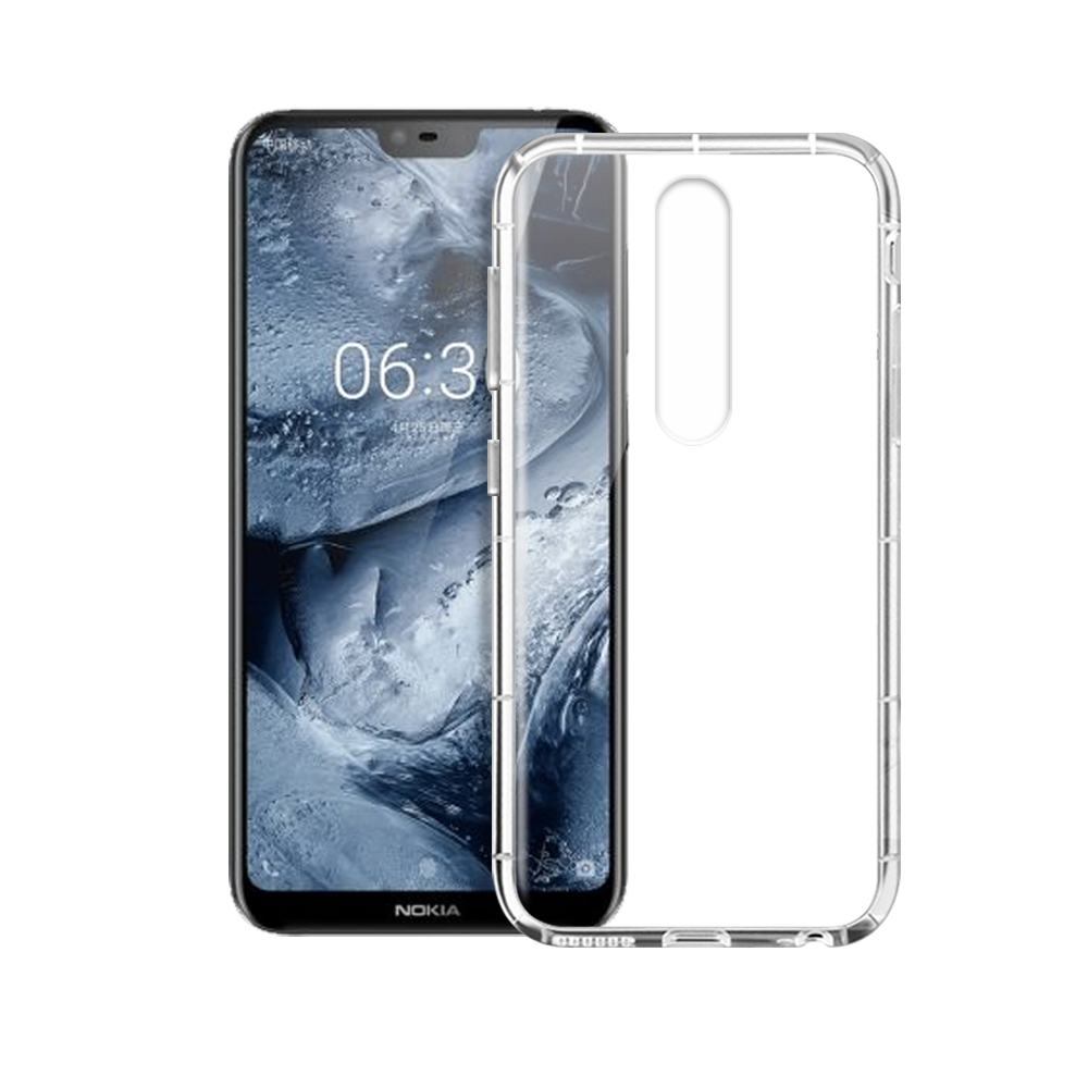 Xmart  For  Nokia 6.1 Plus 加強四角防護防摔空壓氣墊殼