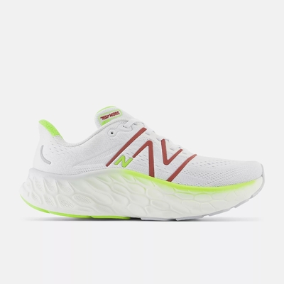 【NEW BALANCE】NB Fresh Foam X More v4 慢跑鞋 白綠紅 男鞋 2E - MMORCR4