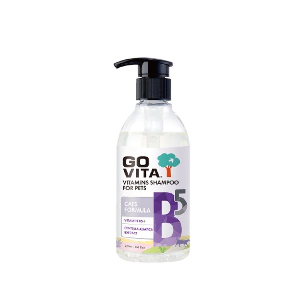 GO VITA樂維他維他命洗護專家-維他命B5貓咪深層潔淨配方 250ml/8.4fl oz#購買第二件都贈送寵物零食*1包