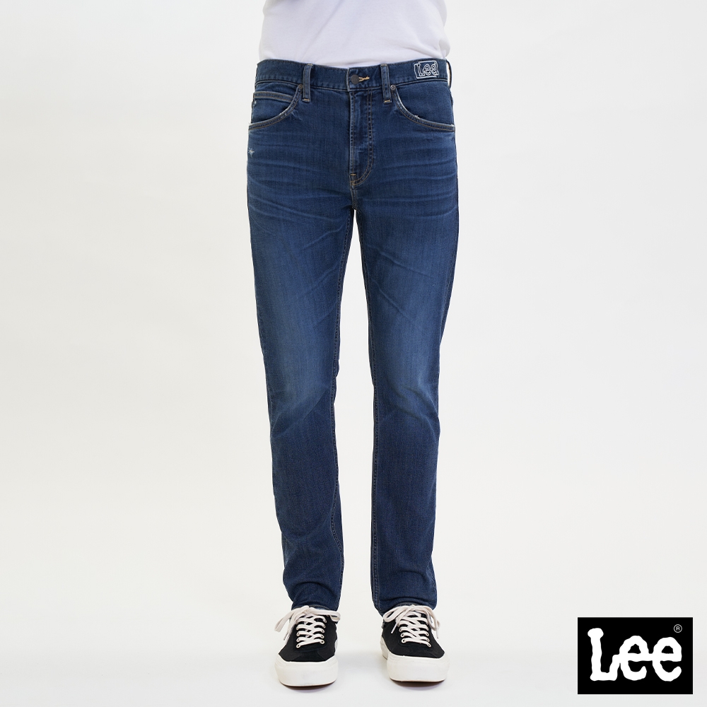 Lee 男款 705 中腰標準小直筒牛仔褲 中淺藍洗水